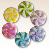 Réf 123 - Perle en acrylique, palet lollipop