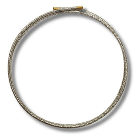 Collier aimanté Lurex Argent