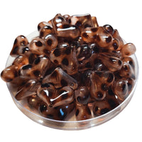 34 - Cœur en acrylique, Léopard havane