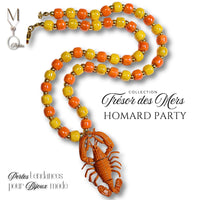 Kit collier - Collection Trésor de la Mer - Homard Orange & citron