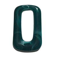 10- PRISME cabochons trapèzes, Malachite marbré