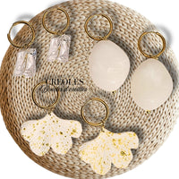 21MM x 2.5mm - Créoles boucles d'oreilles, dorées Réf AP40