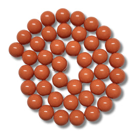 11- Boules en verre 10mm, Papaye