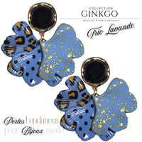 Kit boucles d'oreilles - Collection Gingko - Trio Lavande