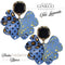 Kit boucles d'oreilles - Collection Gingko - Trio Lavande