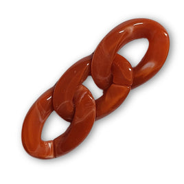 12 - Maillons 29MM, Cornaline