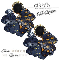 Kit boucles d'oreilles - Collection Gingko - Trio Marine