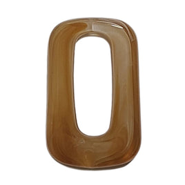 12- PRISME cabochons trapèzes, Terre d'ombre marbré