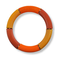 Bracelet Cannelé camaïeu, Orange