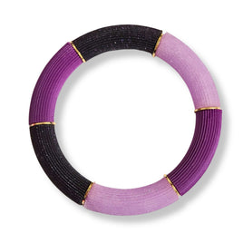 Bracelet Cannelé camaïeu, Violet