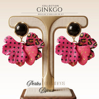 Kit boucles d'oreilles - Collection Gingko - Trio Blanc