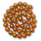 14- Boules en verre 10mm, Orange métallisé