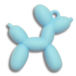 14 - Chien ballon pendentif, Bleu clair Mat