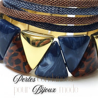 13- Khéops triangle à 2 trous, Persan marbré