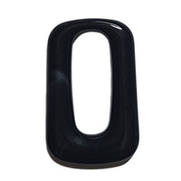 14- PRISME cabochons trapèzes, Noir marbré