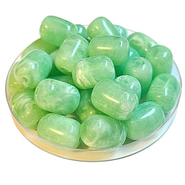 15 - Rolls cylindres en acrylique - Menthe marbré