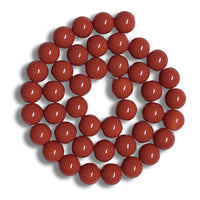 15- Boules en verre 10mm, Corail