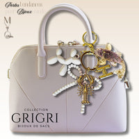 12 - Chien ballon pendentif, Mauve Mat