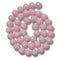 16- Boules en verre 10mm, Rose clair