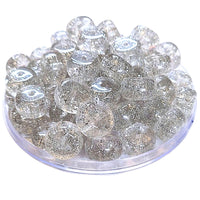 1- Rondelles épaisses, Abacus glitter Argent