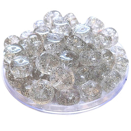 1- Rondelles épaisses, Abacus glitter Argent