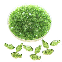 Mini breloques feuilles x50pcs -  Vert clair