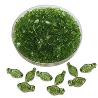 Mini breloques feuilles x50pcs - Vert Olivine