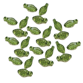 Mini breloques feuilles x50pcs - Vert Olivine