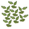 Mini breloques feuilles x50pcs - Vert Olivine