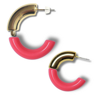 18 - Tubes courbes pour créoles C, Néon rose