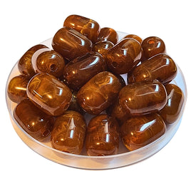 19 - Rolls cylindres en acrylique - Miel foncé marbré