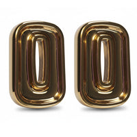 PRISME - Supports boucles d'oreilles trapèzes , CCB doré brillant