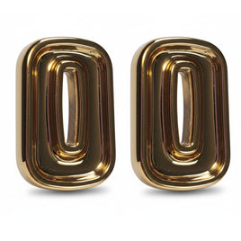 PRISME - Supports boucles d'oreilles trapèzes , CCB doré brillant