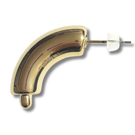 Supports courbes pour créoles C, CCB doré brillant