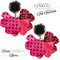 Kit boucles d'oreilles - Collection Gingko - Trio Fuchsia