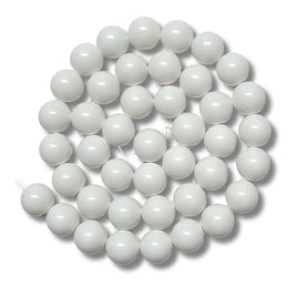 1 - Boules en verre 10mm, Blanc