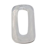 1- PRISME cabochons trapèzes, Quartz blanc marbré