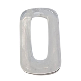 1- PRISME cabochons trapèzes, Quartz blanc marbré