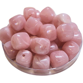 118- Ice Cube Glaçon, Rose clair marbré