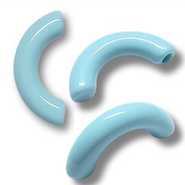 21 - Tubes courbes pour créoles C, Turquoise clair