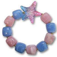 118- Ice Cube Glaçon, Rose clair marbré