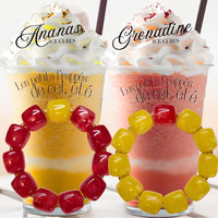 120- Ice Cube Glaçon, Grenadine marbré