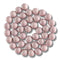 25- Boules en verre 10mm, Rose poudrée