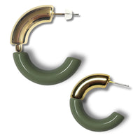26 - Tubes courbes pour créoles C, Vert militaire