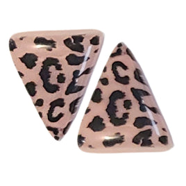 26- Khéops triangle à 2 trous, Léopard Roses des sables marbré
