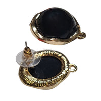 Boucles d'oreilles dorées - Dôme Noir