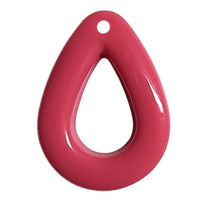 2 -Pendentif Goutte, Rose fuchsia