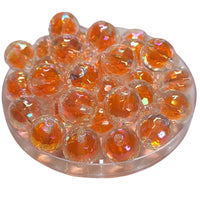 4 - Boules Nid d'abeilles en acrylique, Orange 16MM