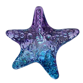 6 - Perle étoile, Mauve & Bleu