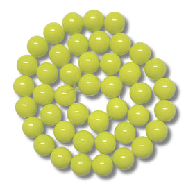 34- Boules en verre 10mm, Lime